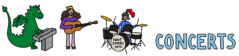 Sant Jordi NYC 2020 - Concert Page Illustration